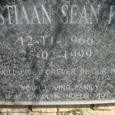 FRYER Christiaan Sean 1966-1999