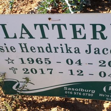 FLATTERY Elsie Hendrika Jacoba 1965-2017
