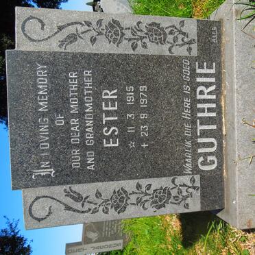 GUTHRIE Ester 1915-1979