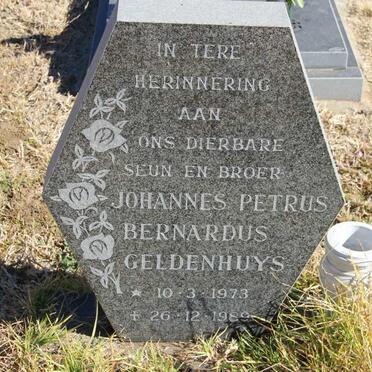 GELDENHUYS Johannes Petrus Bernardus 1973-1989