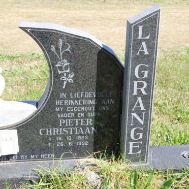 GRANGE Pieter Christiaan, la 1923-1992