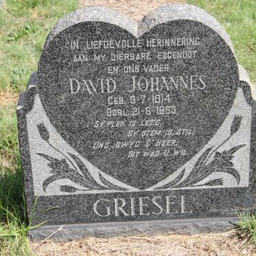 GRIESEL David Johannes 1914-1963