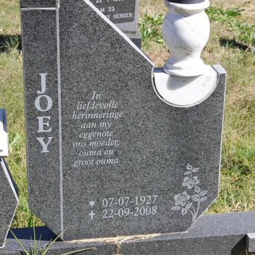 GRIESSEL Bokkie 1922-2009 &amp; Joey 1927-2008