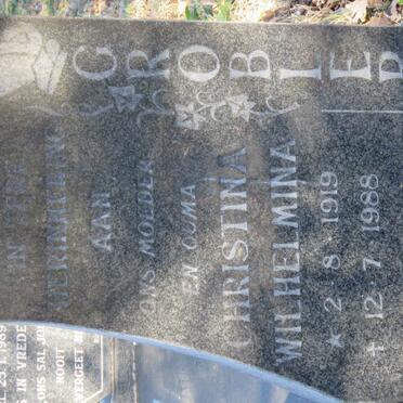 GROBLER Johannes Pieter 1916-1985 &amp; Christina Wilhelmina 1919-1988 