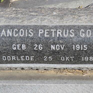 GOUWS Francois Petrus 1915-1982