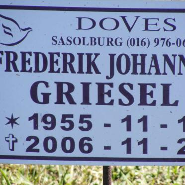 GRIESEL Frederik Johannes 1955-2006