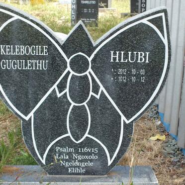 HLUBI Kelebogile Guguletho 2012-2012