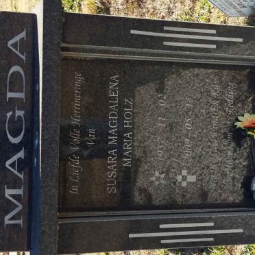 HOLZ Susara Magdalena Maria 1957-2009