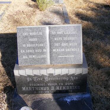 HENDRIKS Marthinus D. 1929-1978