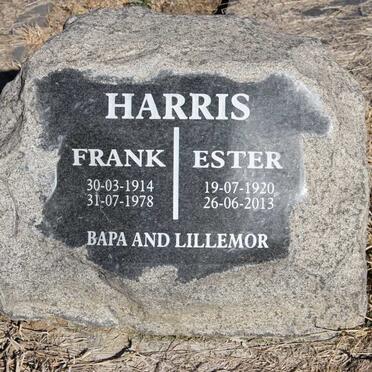 HARRIS Frank 1914-1978 &amp; Ester 1920-2013