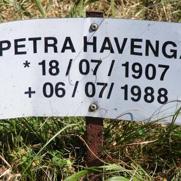 HAVENGA Petra 1907-1988