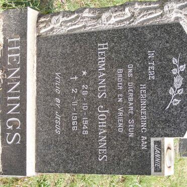 HENNINGS Hermanus Johannes 1948-1966