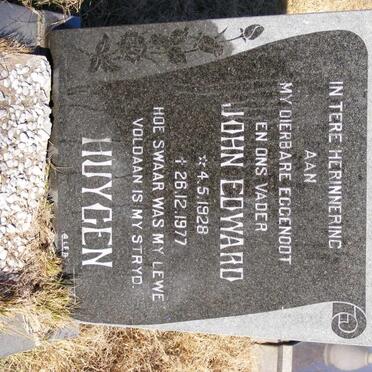 HUYGEN John Edward 1928-1977