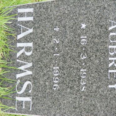 HARMSE Aubrey 1938-1996
