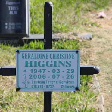 HIGGINS Geraldine Christine 1947-2006