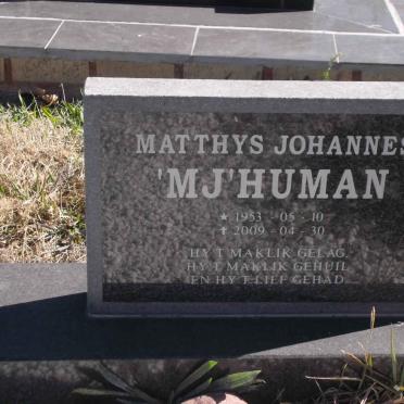 HUMAN Matthys Johannes 1953-2009