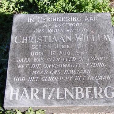 HARTZENBERG Christiaan Willem 1917-1987 &amp; Louisa Catharina BOTHA 1918-1974