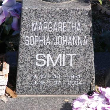 SMIT Margaretha Sophia Johanna 1931-2004