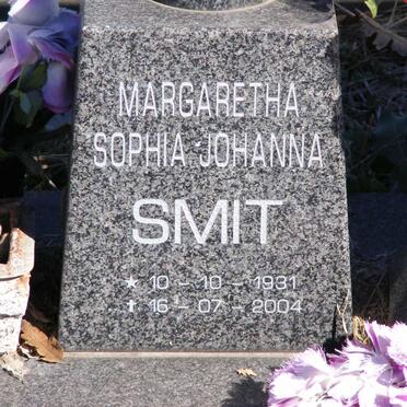 SMIT Margaretha Sophia Johanna 1931-2004