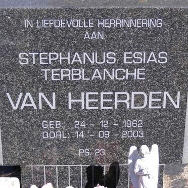 HEERDEN Stephanus Esias Terblanche, van 1962-2003