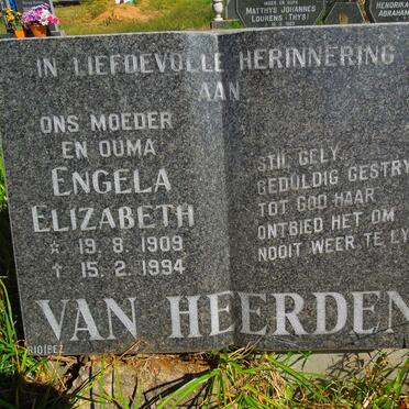 HEERDEN Engela Elizabeth, van 1909-1994