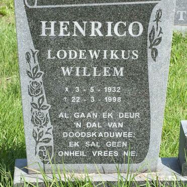 HENRICO Lodewikus Willem 1932-1998