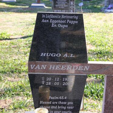 HEERDEN Hugo A.L., van 1938-2008