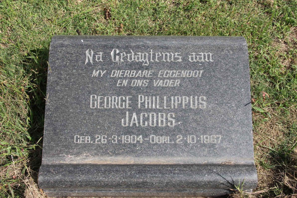 JACOBS George Phillippus 1904-1967