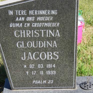 JACOBS Christina Gloudina 1914-1999