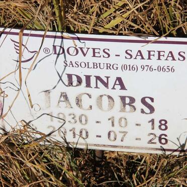 JACOBS Dina 1930-2010