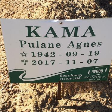 KAMA Pulane Agnes 1942-2017
