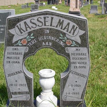 KASSELMAN Gerhardus 1921-1997 &amp; Johanna 1922-2003