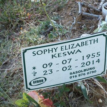 KESWA Sophy Elizabeth 1955-2014