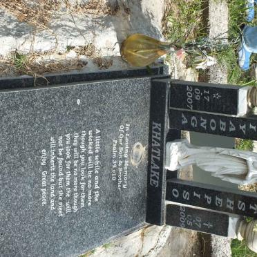 KHATLAKE Siabonga Tshepiso 2007-2009