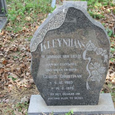 KLEYNHANS George Christiaan 1903-1976