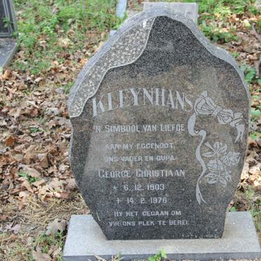 KLEYNHANS George Christiaan 1903-1976