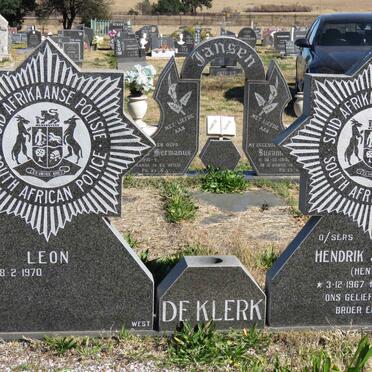 KLERK Hendrik Jacobus, de 1967-1992 :: DE KLERK Leon 1970-