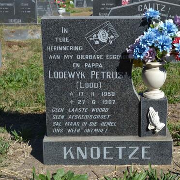 KNOETZE Lodewyk Petrus 1958-1987