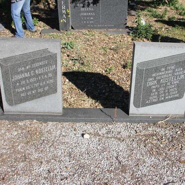 KOSTELIJK Dirk 1925-1989 &amp; Johanna C. 1927-1975