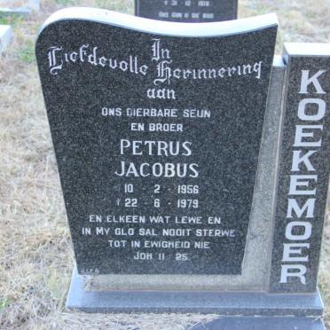 KOEKEMOER Petrus Jacobus 1956-1979