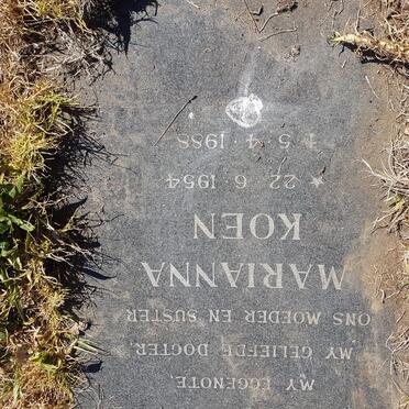 KOEN Marianna 1954-1988