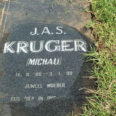 KRUGER J.A.S. nee MICHAU 1906-1999