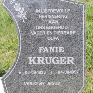KRUGER Fanie 1933-1997