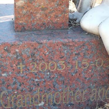 KRUGER Dorothy Yvonne 1951-2003