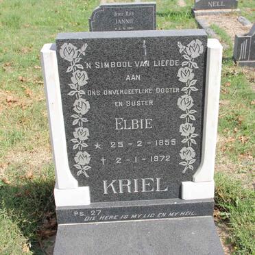 KRIEL Elbie 1955-1972