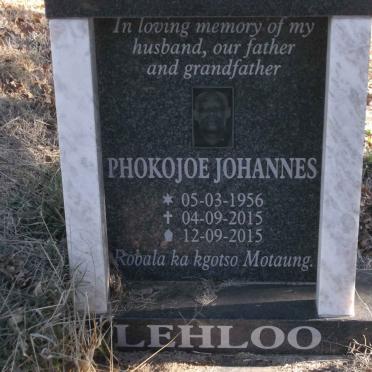 LEHLOO Phokojoe Johannes 1956-2015