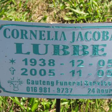 LUBBE Cornelia Jacoba 1938-2005