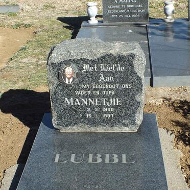 LUBBE Mannetjie 1940-1997