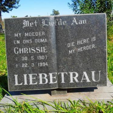 LIEBETRAU Chrissie 1907-1994