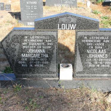 LOUW Nicolaas Johannes 1918-2005 &amp; Johanna Margaretha 1920-1985